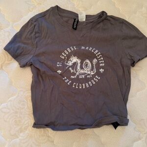 divided h&m crop top